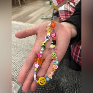 Custom one of a kind beaded cell phone strap